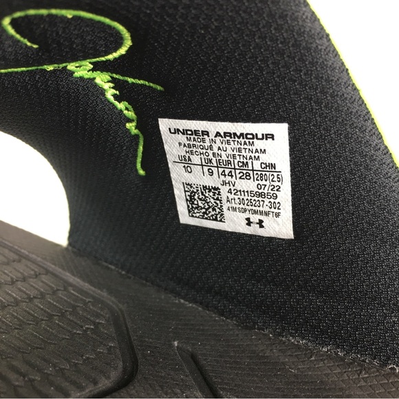 Under Armour Project Rock 2.0 Slides Black 3025237 men 9, 11  display picture 2